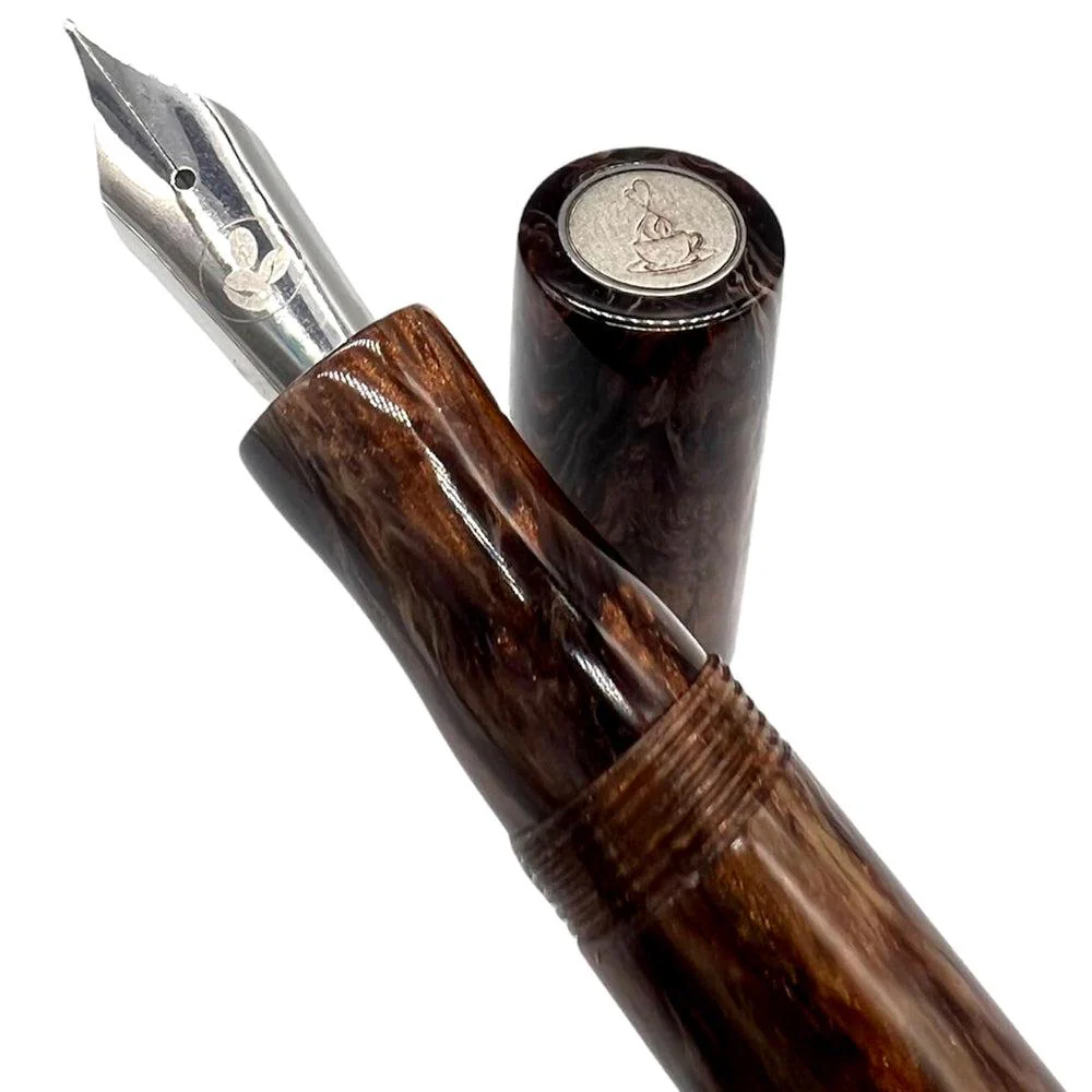 Tailored Pen Company × @micahfinds Westminster Cocoa Café Fountain Pen - Image 5