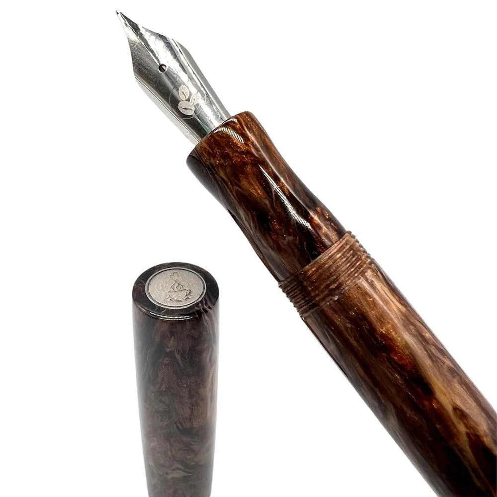 Tailored Pen Company × @micahfinds Westminster Cocoa Café Fountain Pen - Image 6
