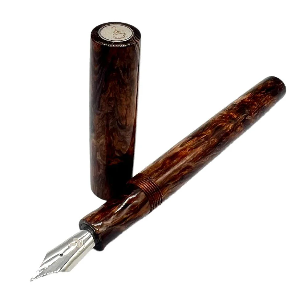 Tailored Pen Company × @micahfinds Westminster Cocoa Café Fountain Pen - Image 7