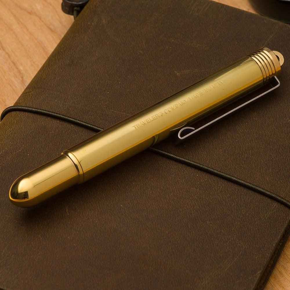 Traveler's Fountain Pen - Solid Brass - Image 2