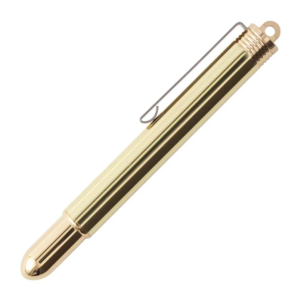 Traveler's Fountain Pen - Solid Brass - Image 5
