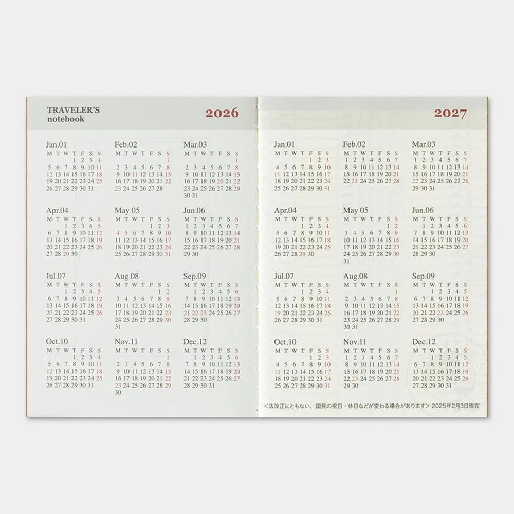 Traveler's Notebook - 2026 Diary - Limited Edition (2026) - Image 21