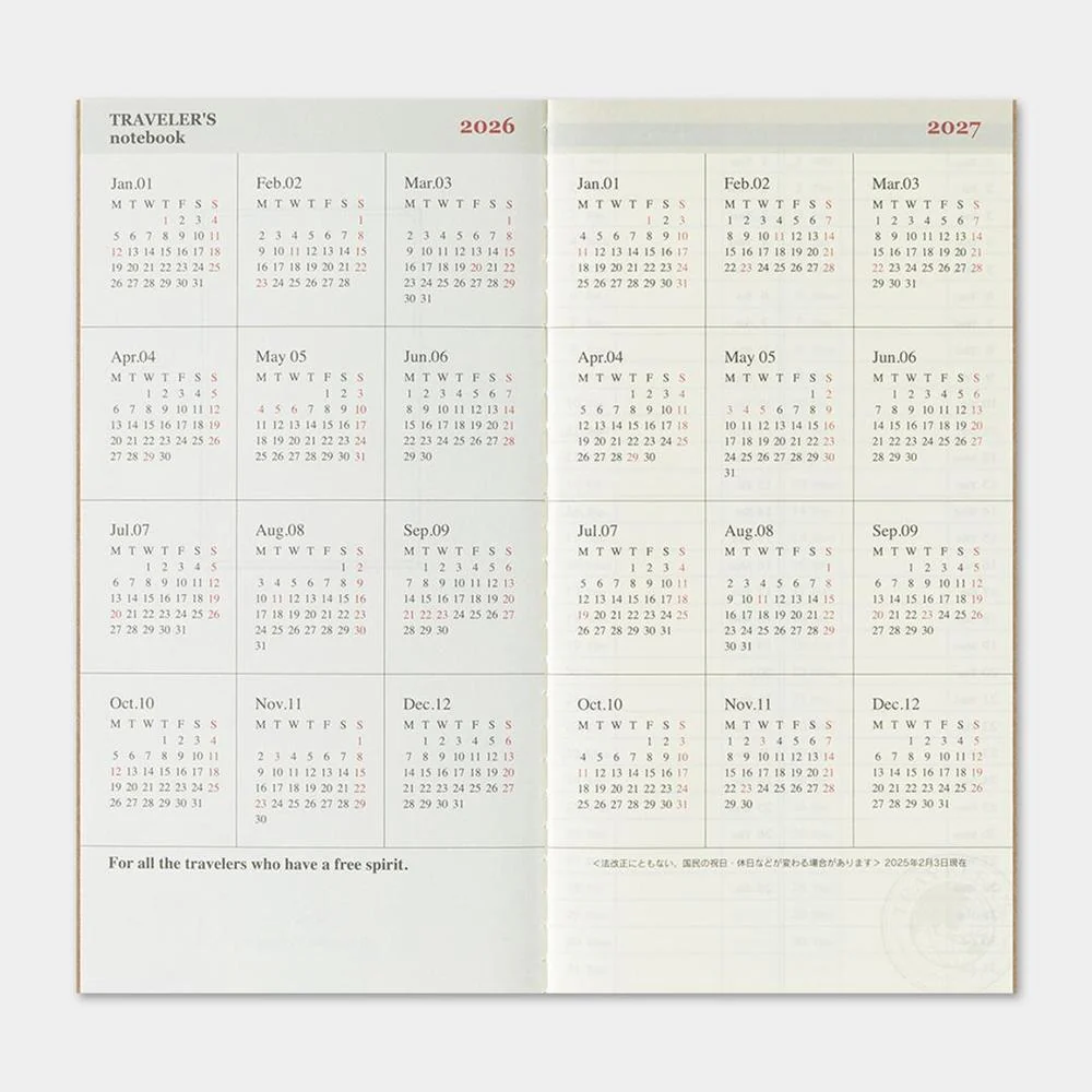 Traveler's Notebook - 2026 Diary - Limited Edition (2026) - Image 28
