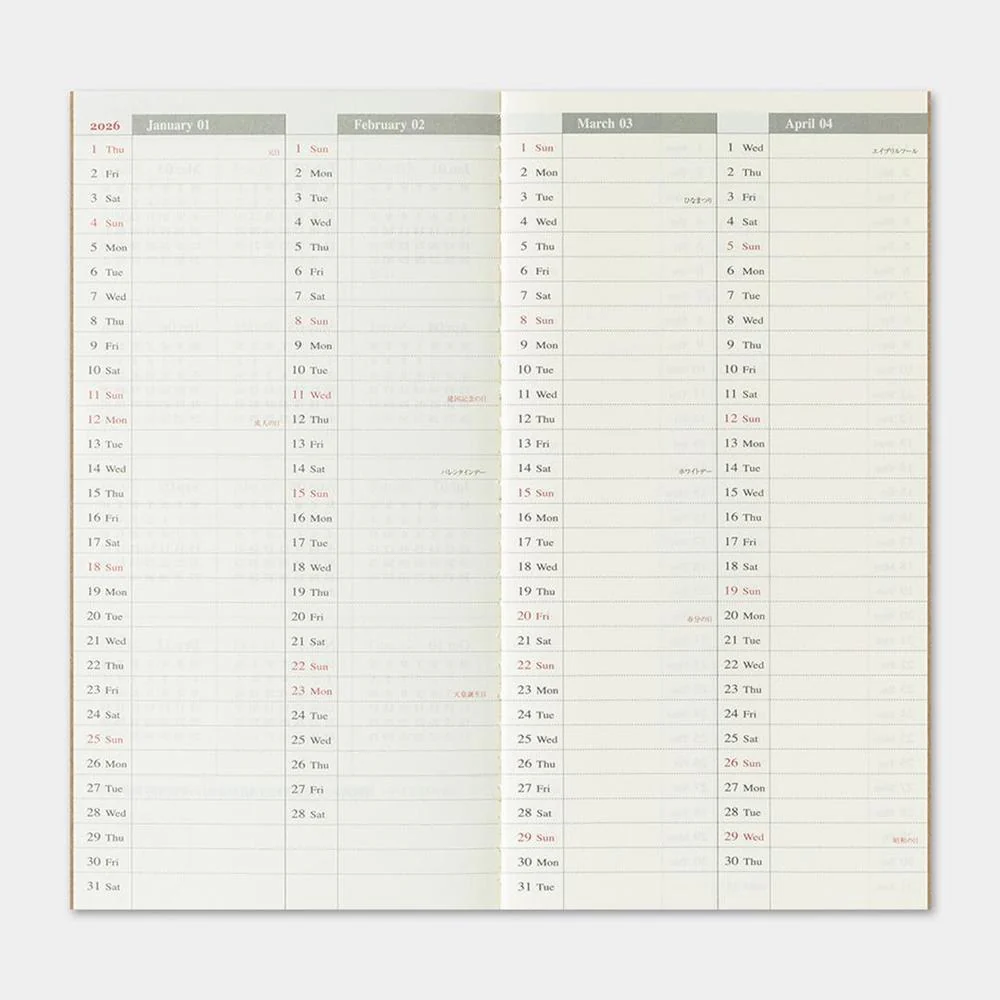 Traveler's Notebook - 2026 Diary - Limited Edition (2026) - Image 29