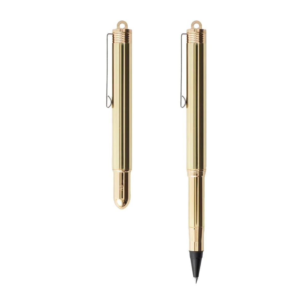 Traveler's Rollerball Pen - Solid Brass - Image 3