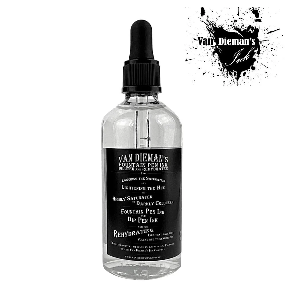 Van Dieman's Ink Fountain Pen Ink Diluter and Rehydrator (100ml) - Image 3
