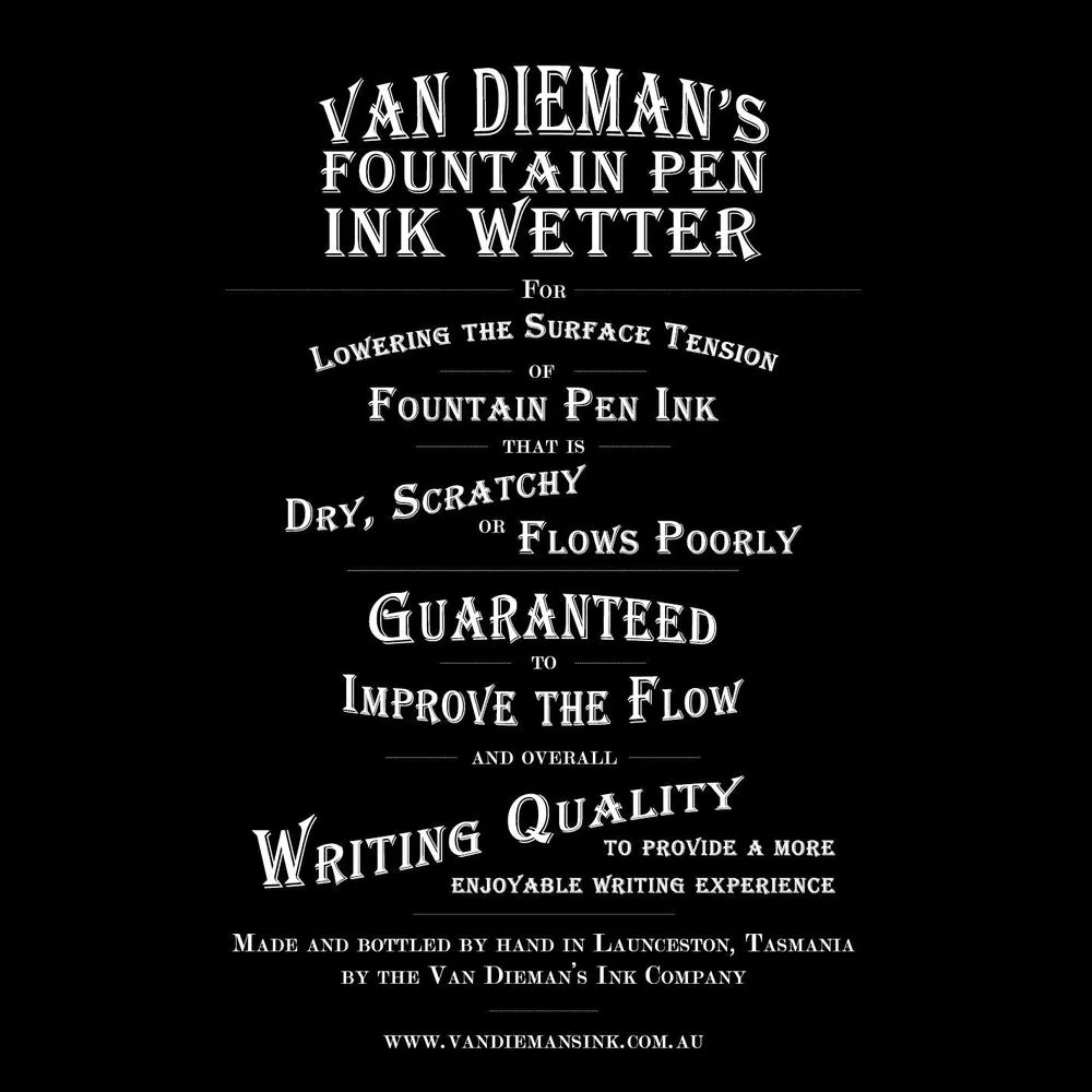 Van Dieman's Ink Fountain Pen Ink Wetter (100ml) - Image 4