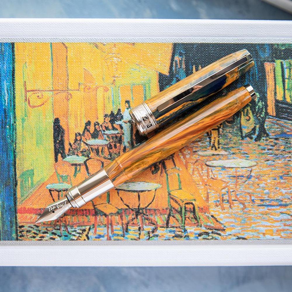 Visconti Fountain Pen - Van Gogh - Café Terrace at Night - Image 7