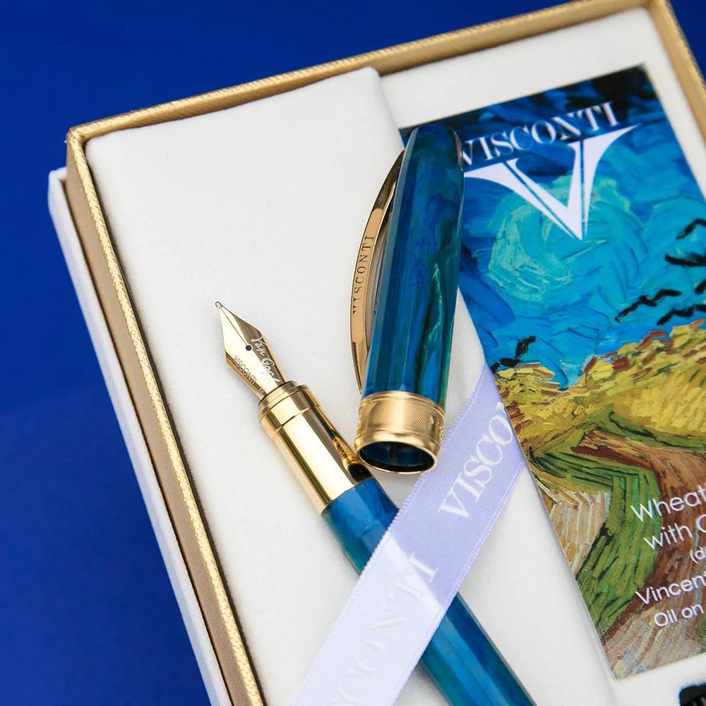 Visconti Fountain Pen - Van Gogh - Wheat Field with Crows - Limited Edition (2019) - Image 2