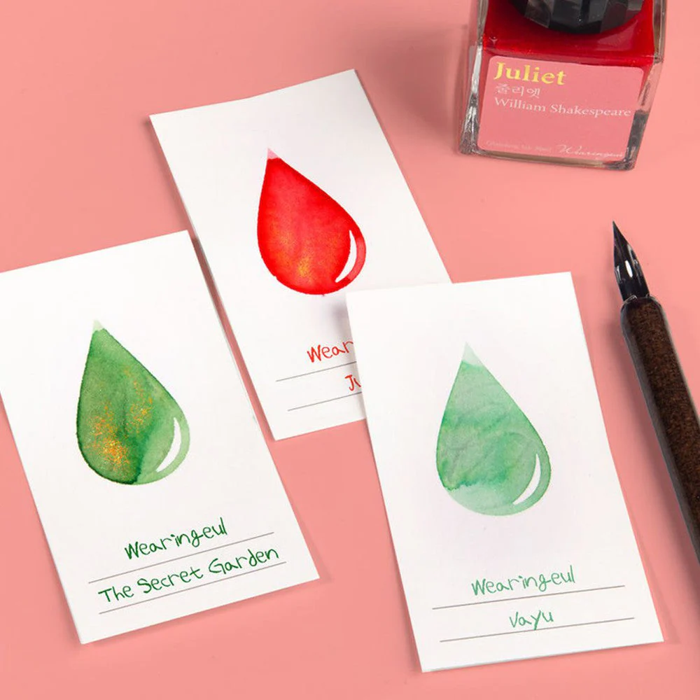 Wearingeul Ink Swatch Card (50 Sheets) - Ink Drop Color Swatch Card - Image 4